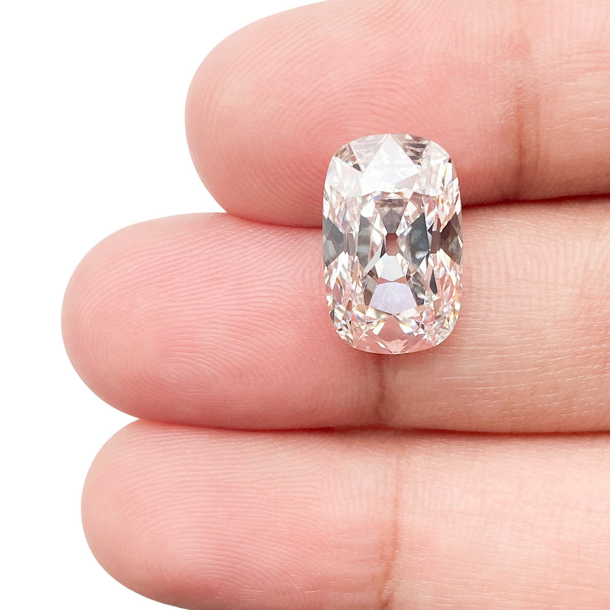 5.10ct | H/VVS2 Cushion Shape Antique Old Mine Cut Lab Diamond (IGI)
