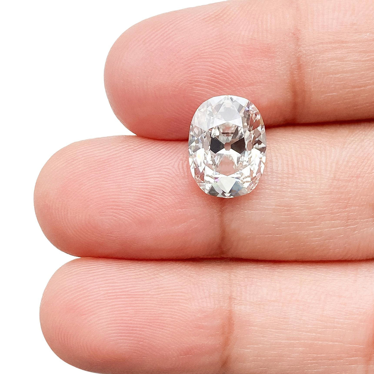 3.70ct | F/VS1 Cushion Shape Old Mine Cut Lab Diamond (IGI)
