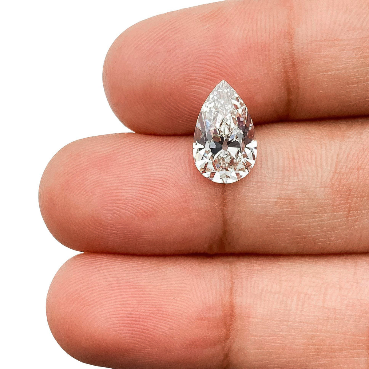 2.29ct | F/VVS2 Pear Shape Old Mine Cut Lab Diamond (IGI)-LITHOS Diamond