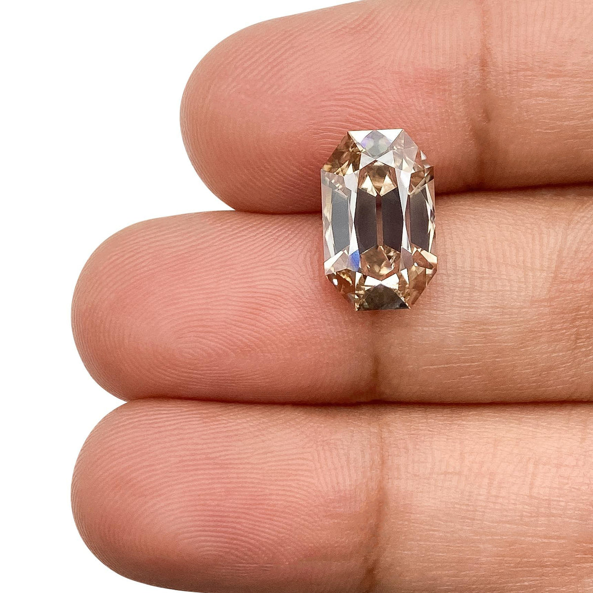 3.60ct | O-P/VVS2 Champagne Octagon Shape Old Mine Cut Lab Diamond (IGI)