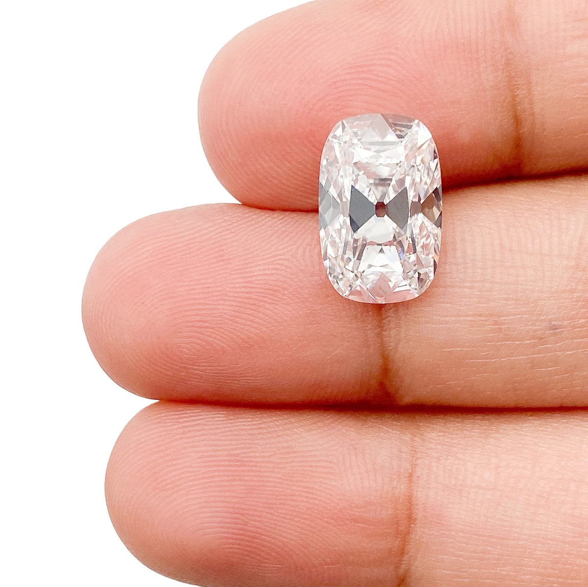 3.75ct | E/VVS2 Antique Cushion Shape Old Mine Cut Lab Diamond (IGI)