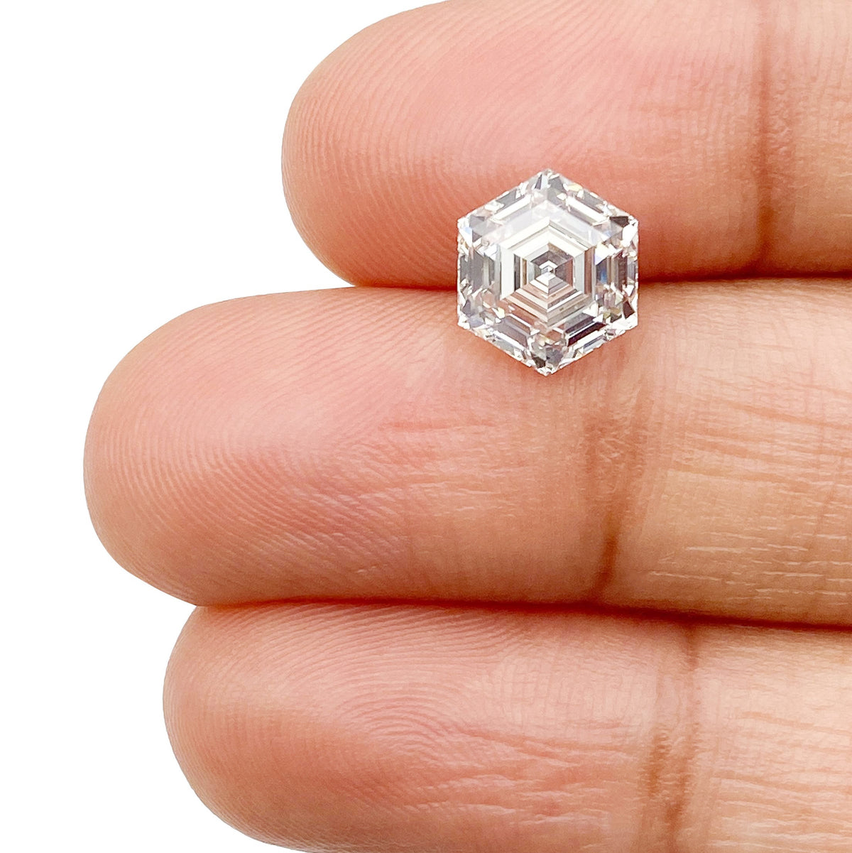 2.01ct | G/VS1 Hexagon Shape Step Cut Lab Diamond (IGI)