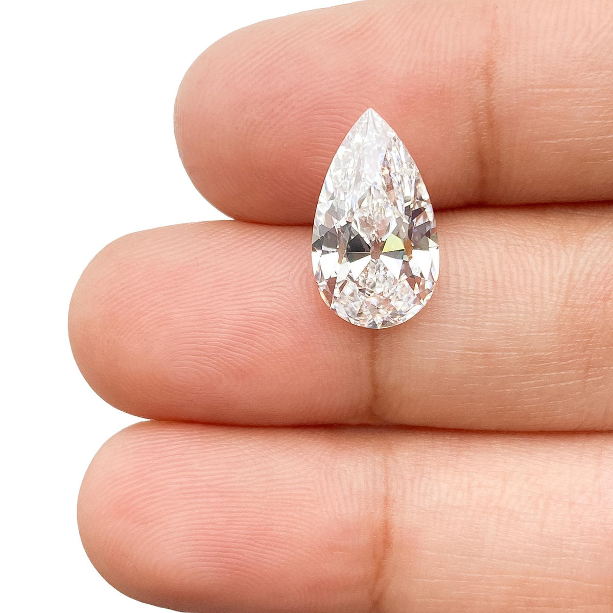 3.69ct | E/VVS2 Pear Shape Old Mine Cut Lab Diamond (IGI)