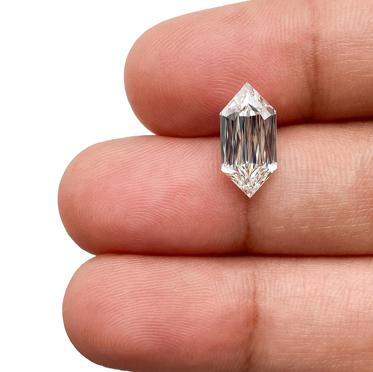 2.32ct | F/VS1 Hexagon Shape Lattice Cut Lab Diamond (IGI)