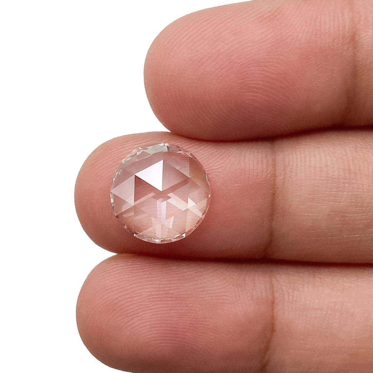 2.90ct | F/VVS2 Round Shape Rose Cut Lab Diamond (IGI)