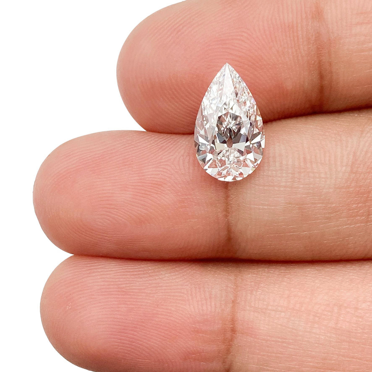 2.27ct | E/VS1 Pear Shape Old Mine Cut Lab Diamond (IGI)