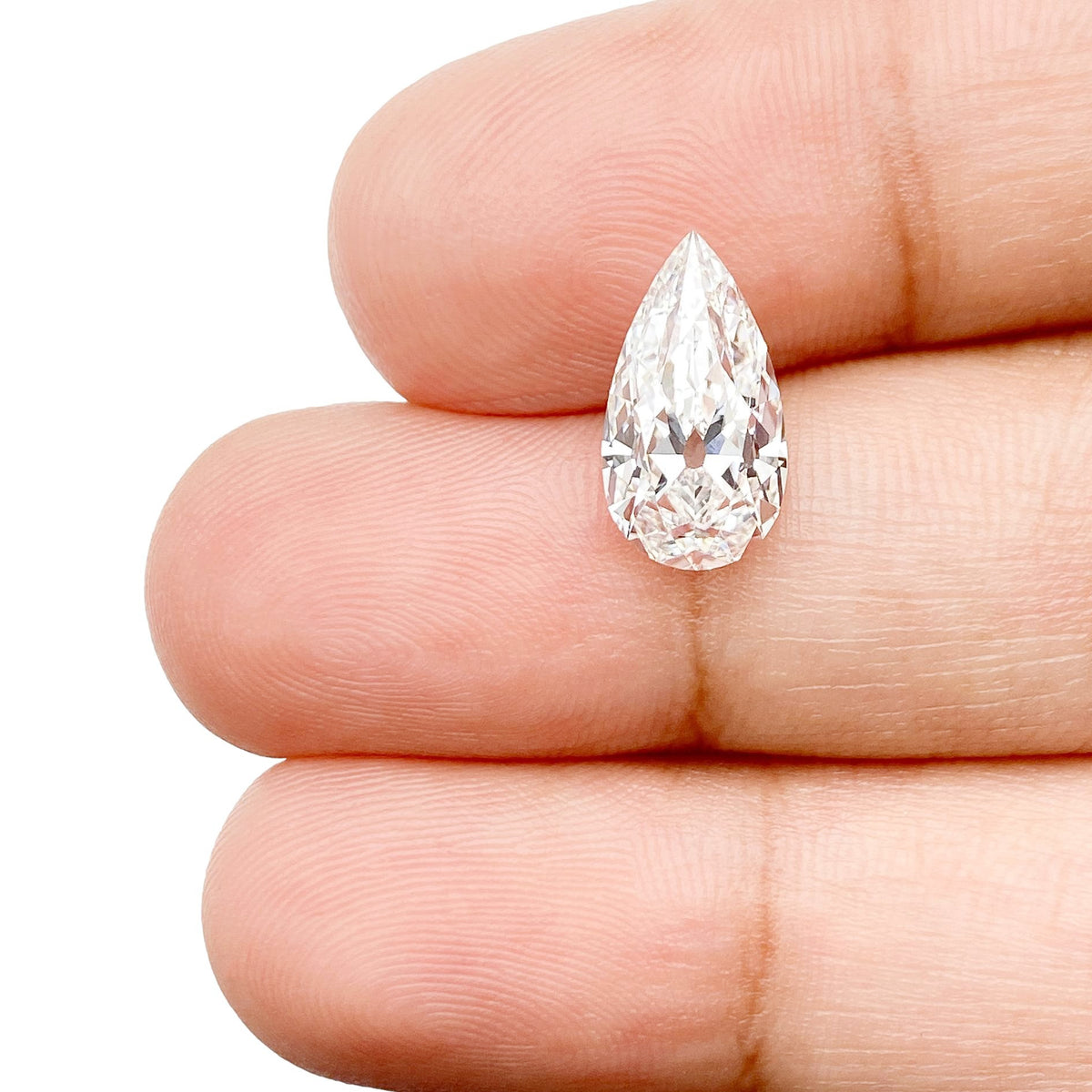 2.07ct | F/VS1 Pear Shape Old Mine Cut Lab Diamond (IGI)