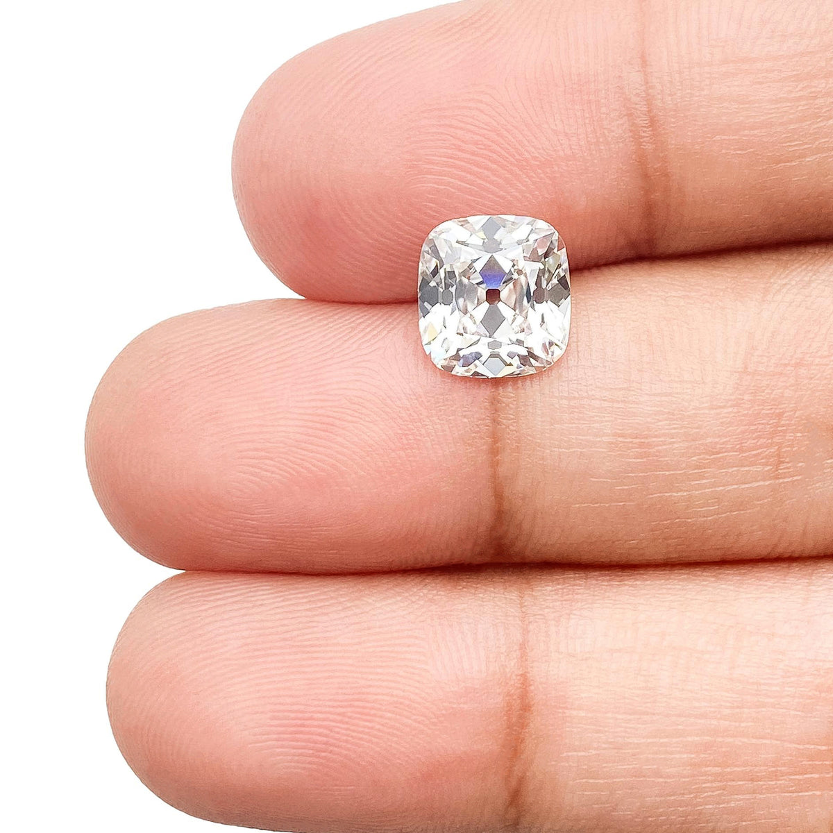 2.24ct | E/VS1 Cushion Shape Old Mine Cut Lab Diamond (IGI)