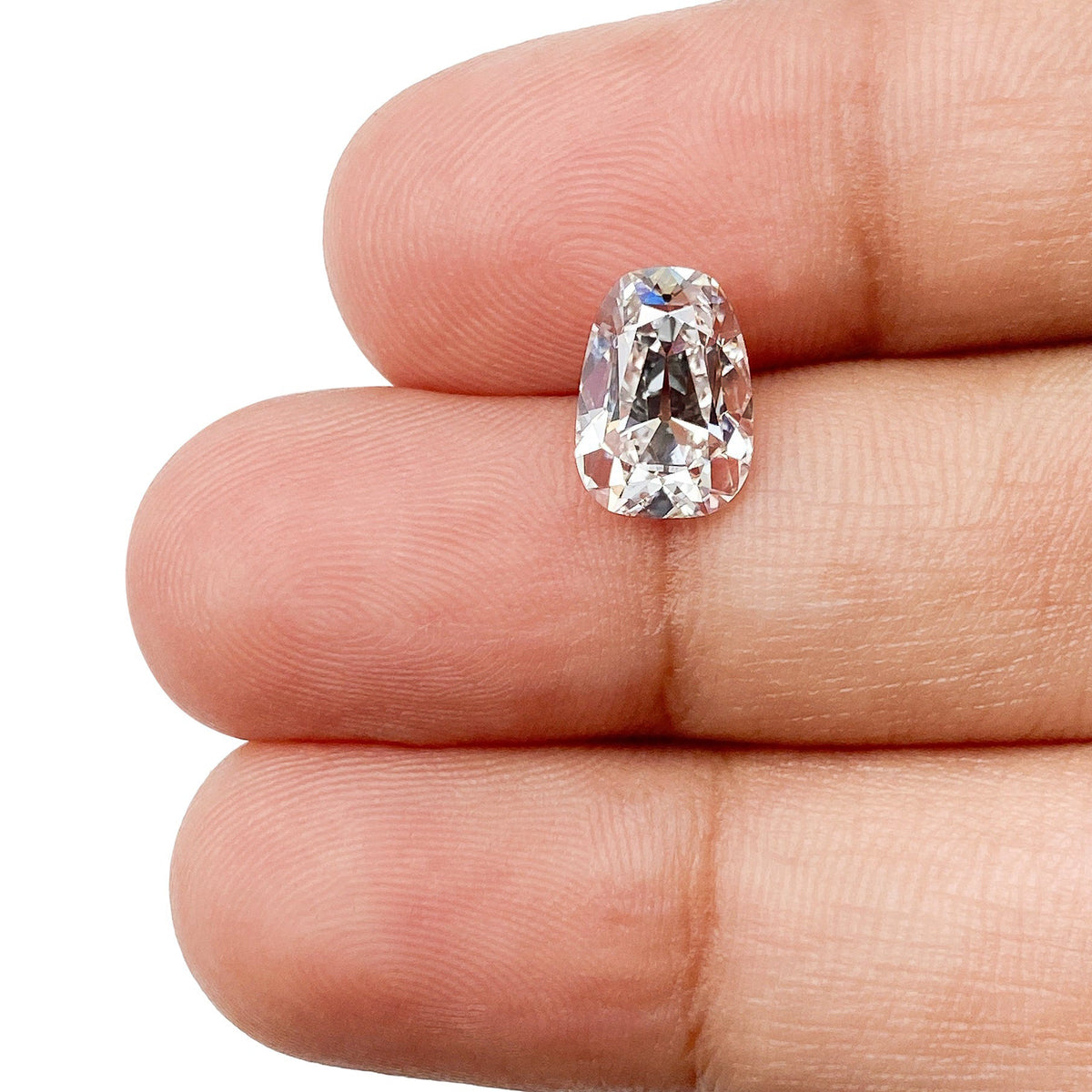 2.04ct | E/VS1 Pear Shape Old Mine Cut Lab Diamond (IGI)-LITHOS Diamond