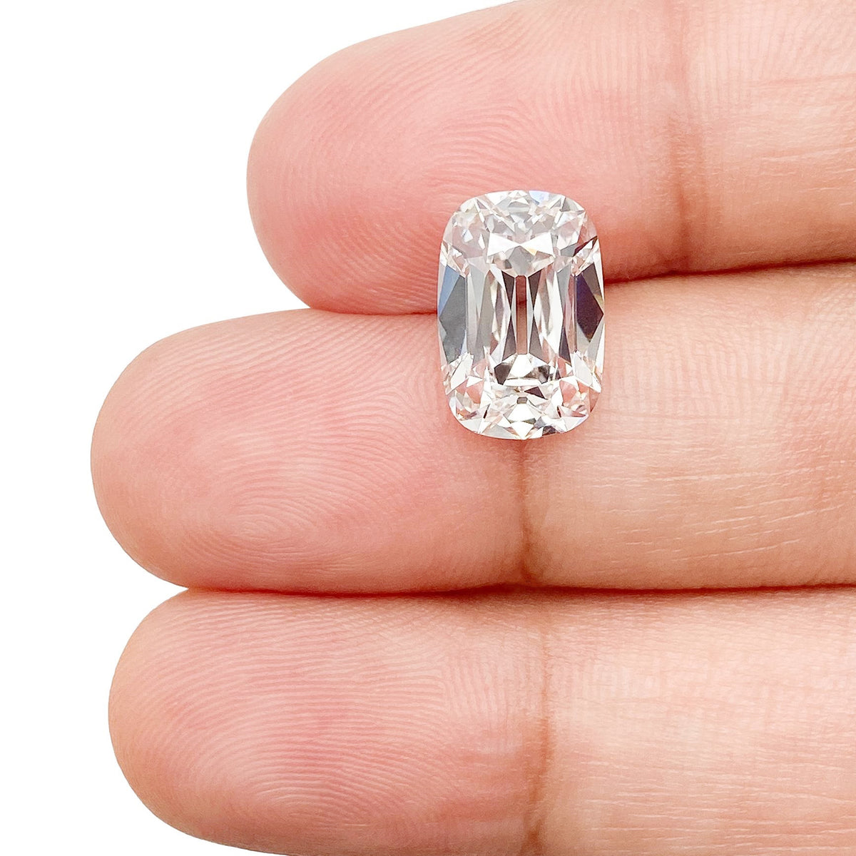 3.61ct | E/VS1 Cushion Shape Old Mine Cut Lab Diamond (IGI)