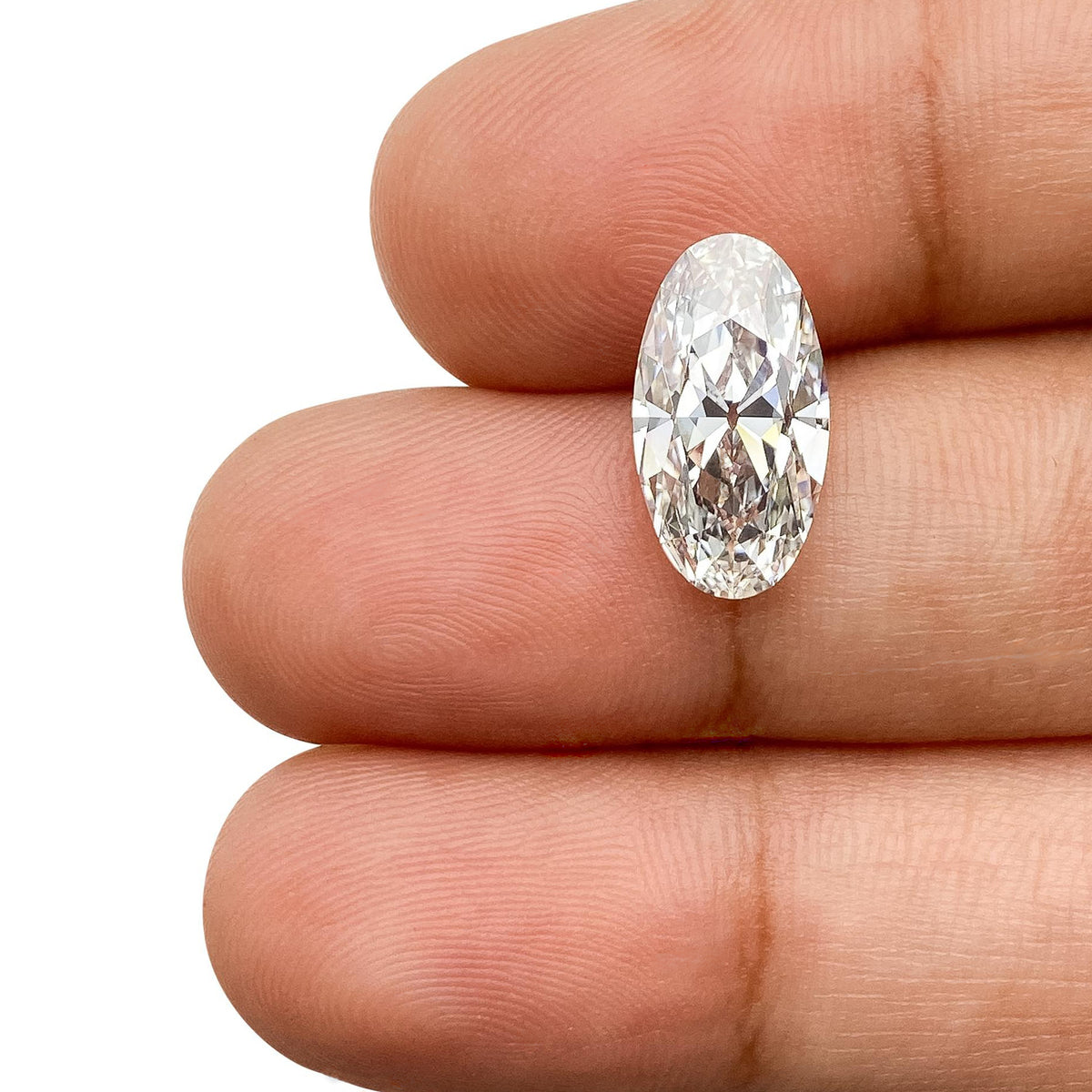 2.90ct | E/VS1 Oval Shape Old Mine Cut Lab Diamond (IGI)