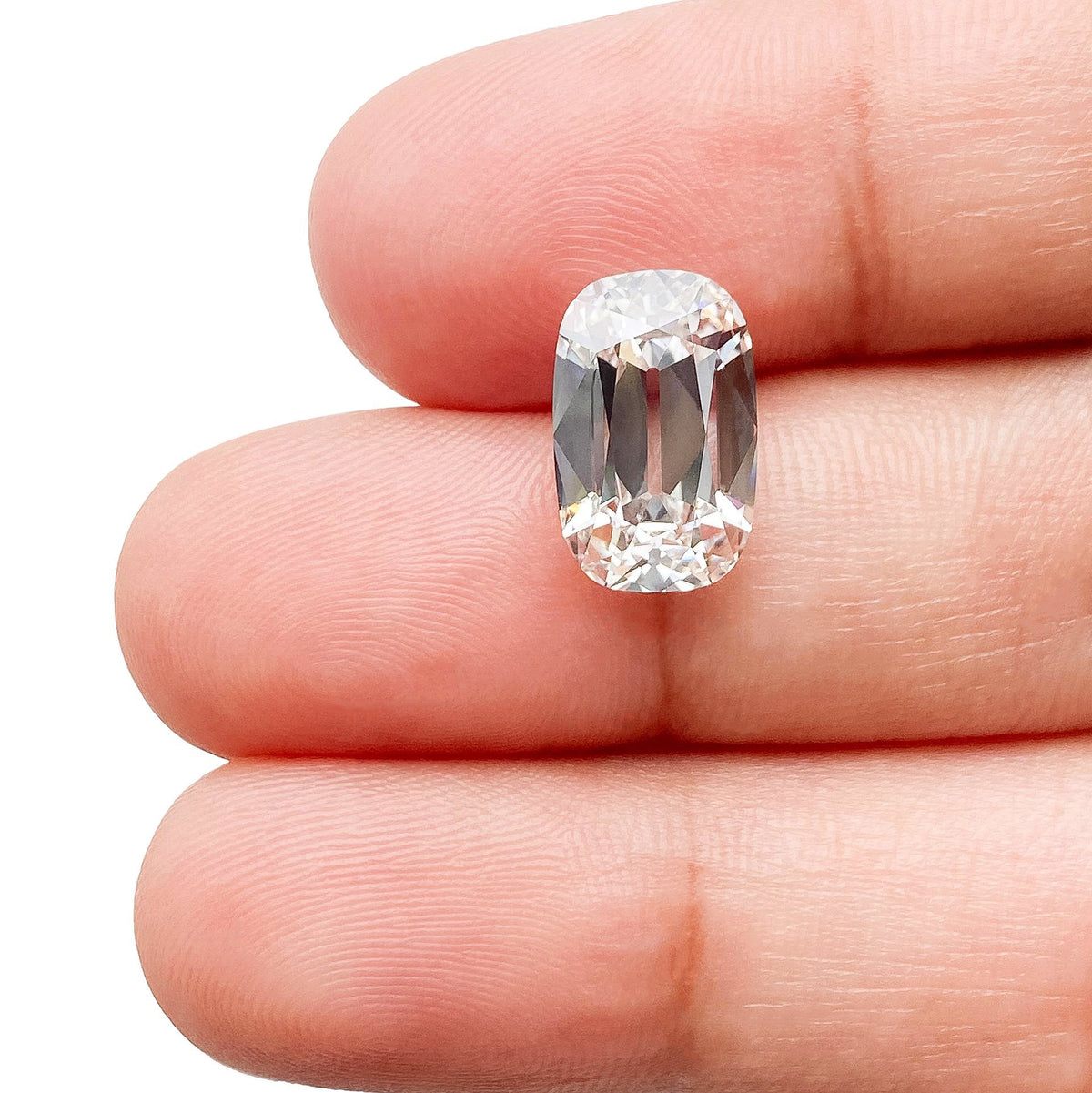 3.60ct | G/VS2 Cushion Shape Old Mine Cut Lab Diamond (IGI)
