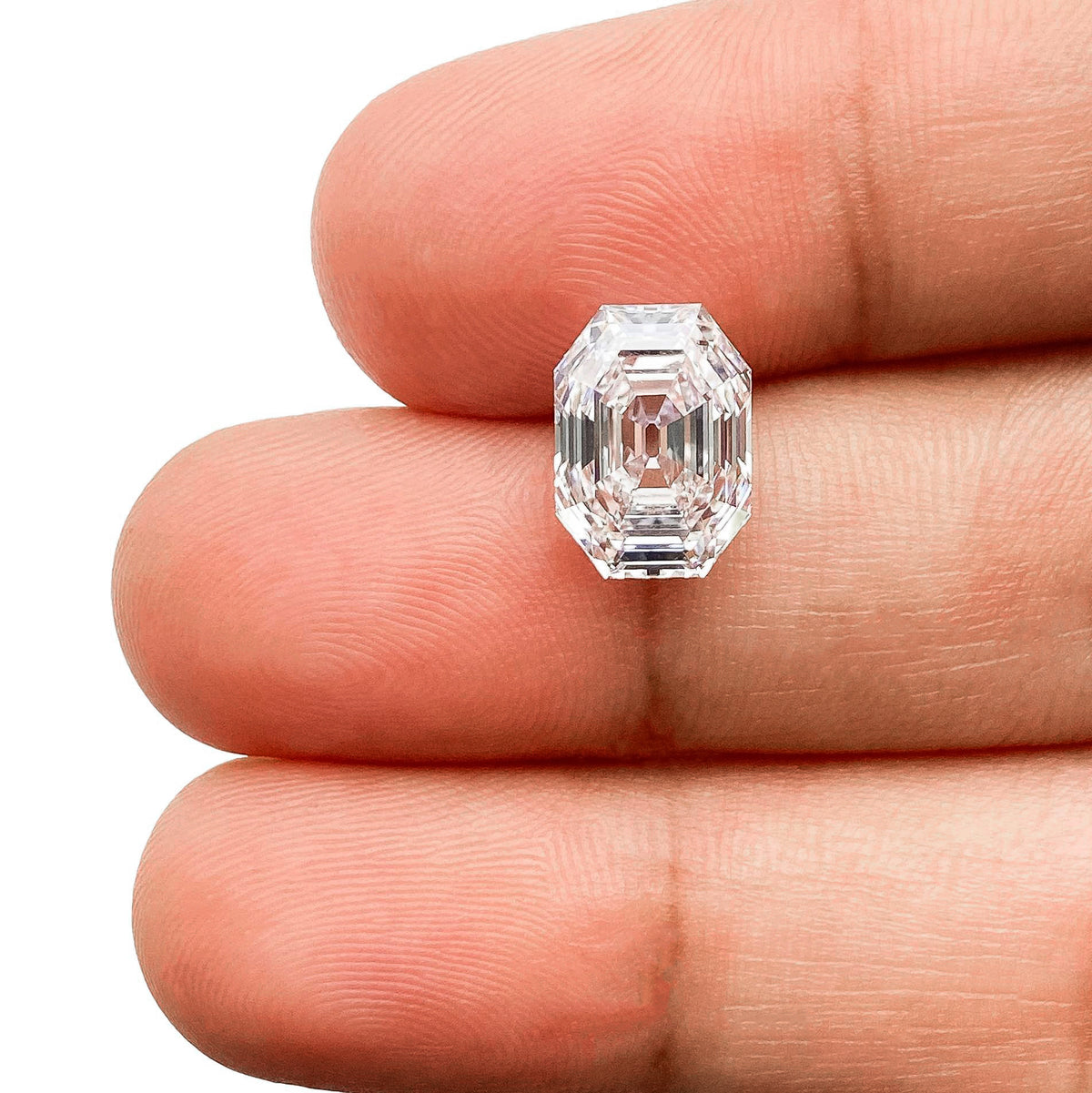 3.03ct | D/VVS2 Antique Octagon Shape Step Cut Lab Diamond (IGI)-LITHOS Diamond