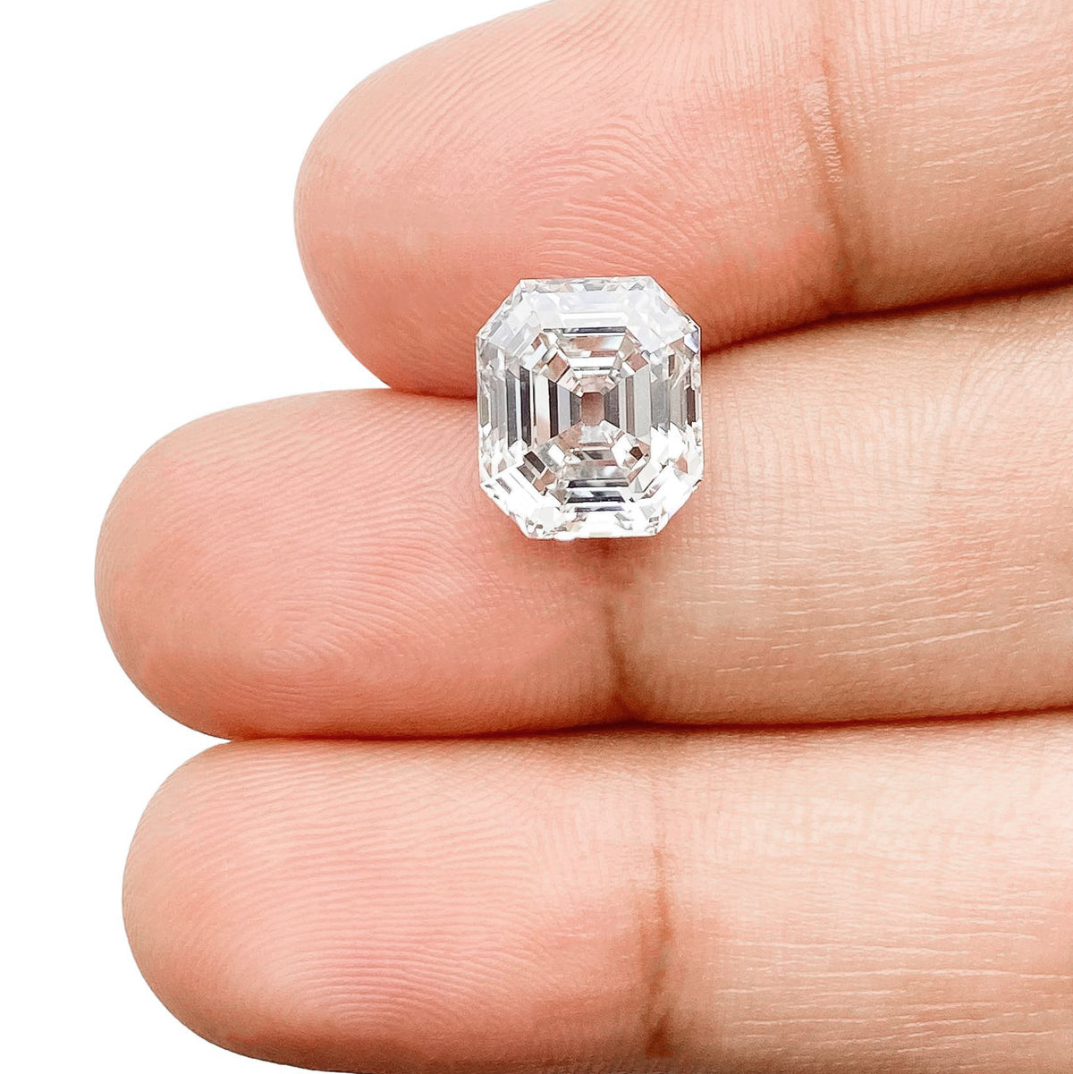 3.61ct | H/VS1 Antique Emerald Shape Step Cut Lab Diamond (IGI)