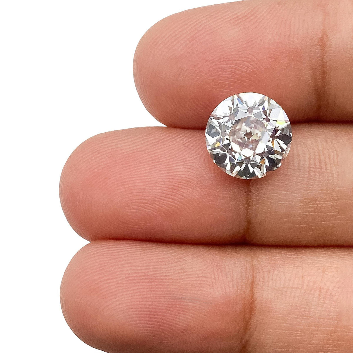 3.51ct | F/VS1 Round Shape Old European Cut Lab Diamond (IGI)