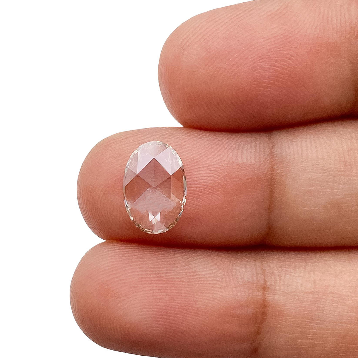 1.02ct | O-P/VVS2 Champagne Oval Shape Rose Cut Lab Diamond (IGI)-LITHOS Diamond