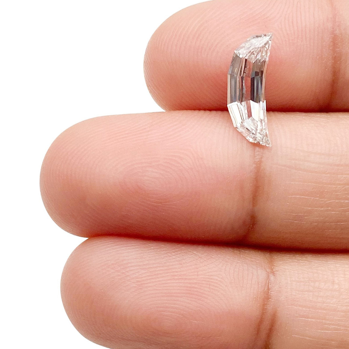 1.36ct | E/VVS2 Half Moon Shape Step Cut Lab Diamond (IGI)