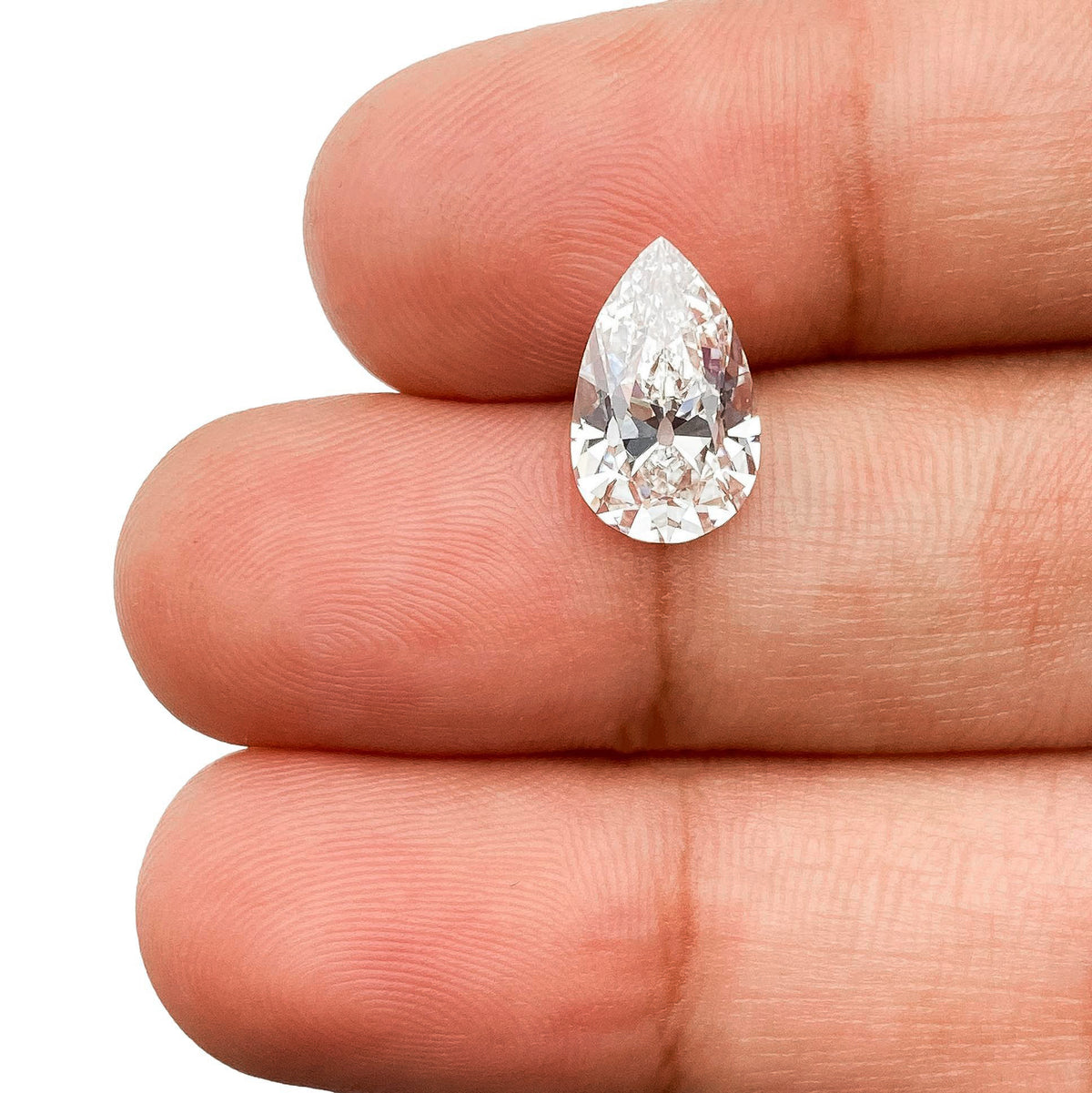 2.29ct | F/VVS2 Pear Shape Old Mine Cut Lab Diamond (IGI)