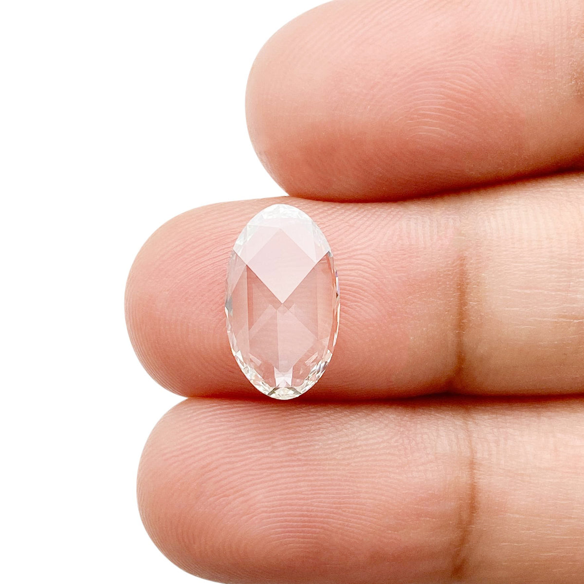 1.57ct | F/VVS2 Oval Shape Rose Cut Lab Diamond (IGI)
