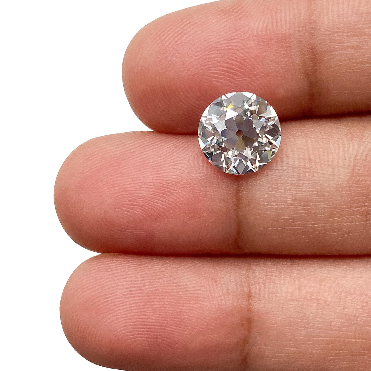 2.95ct | E/VVS2 Round Shape Old European Cut Lab Diamond (IGI)