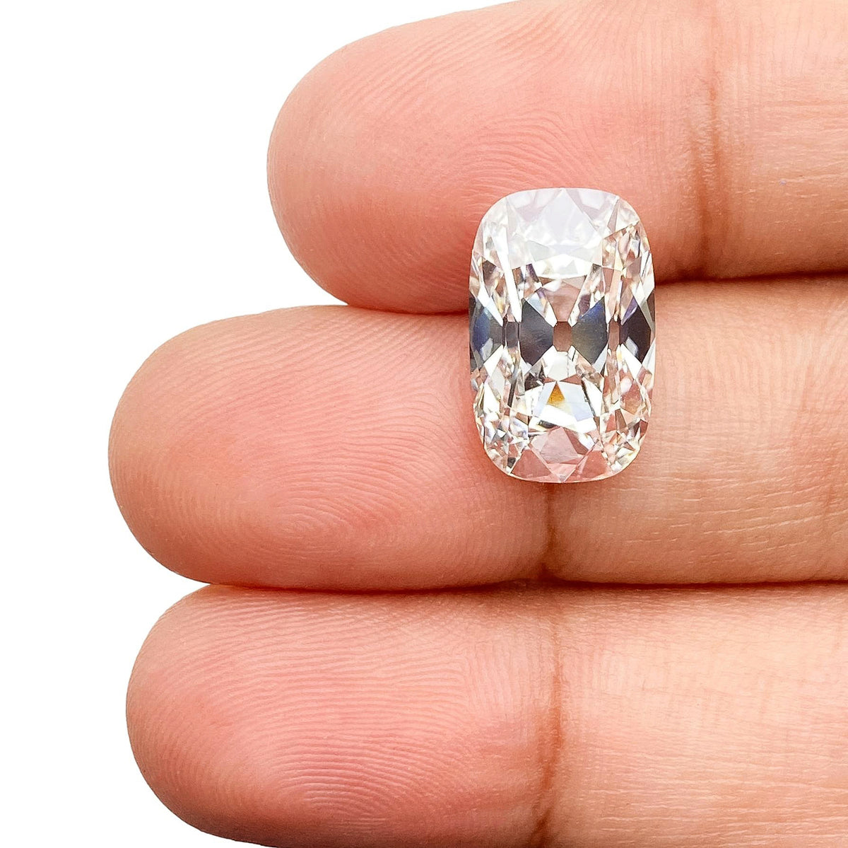 5.04ct | G/VS1 Antique Cushion Shape Old Mine Cut Lab Diamond (IGI)