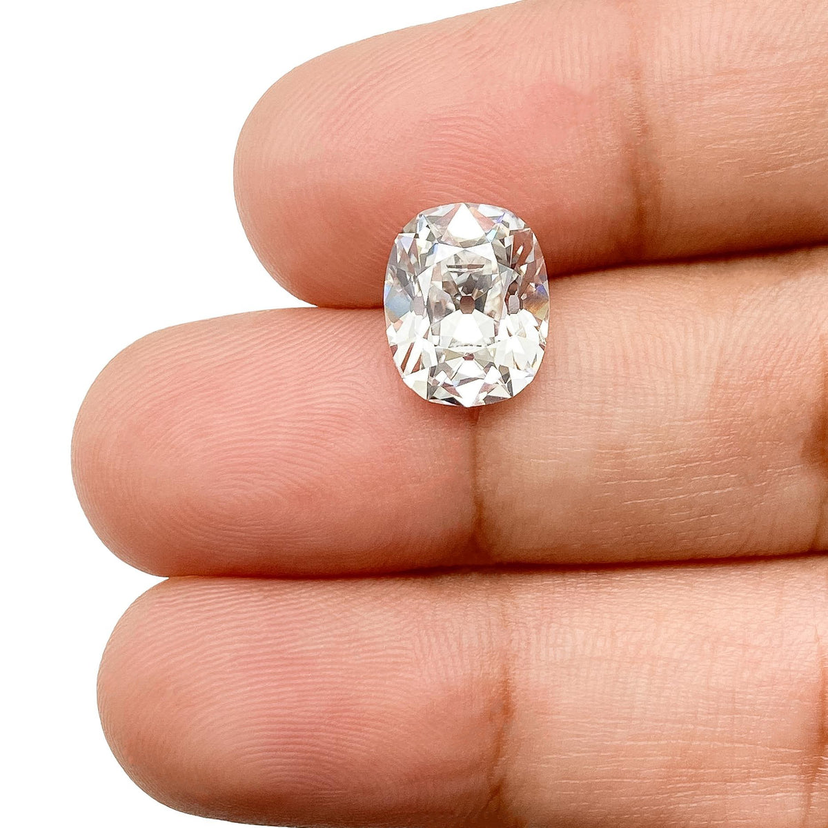 3.35ct | G/VS1 Cushion Shape Old Mine Cut Lab Diamond (IGI)