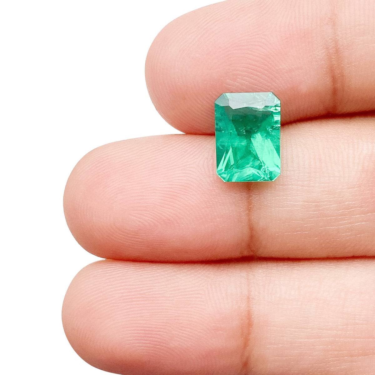 2.00ct | Brilliant Cut Radiant Shape Lab Emerald