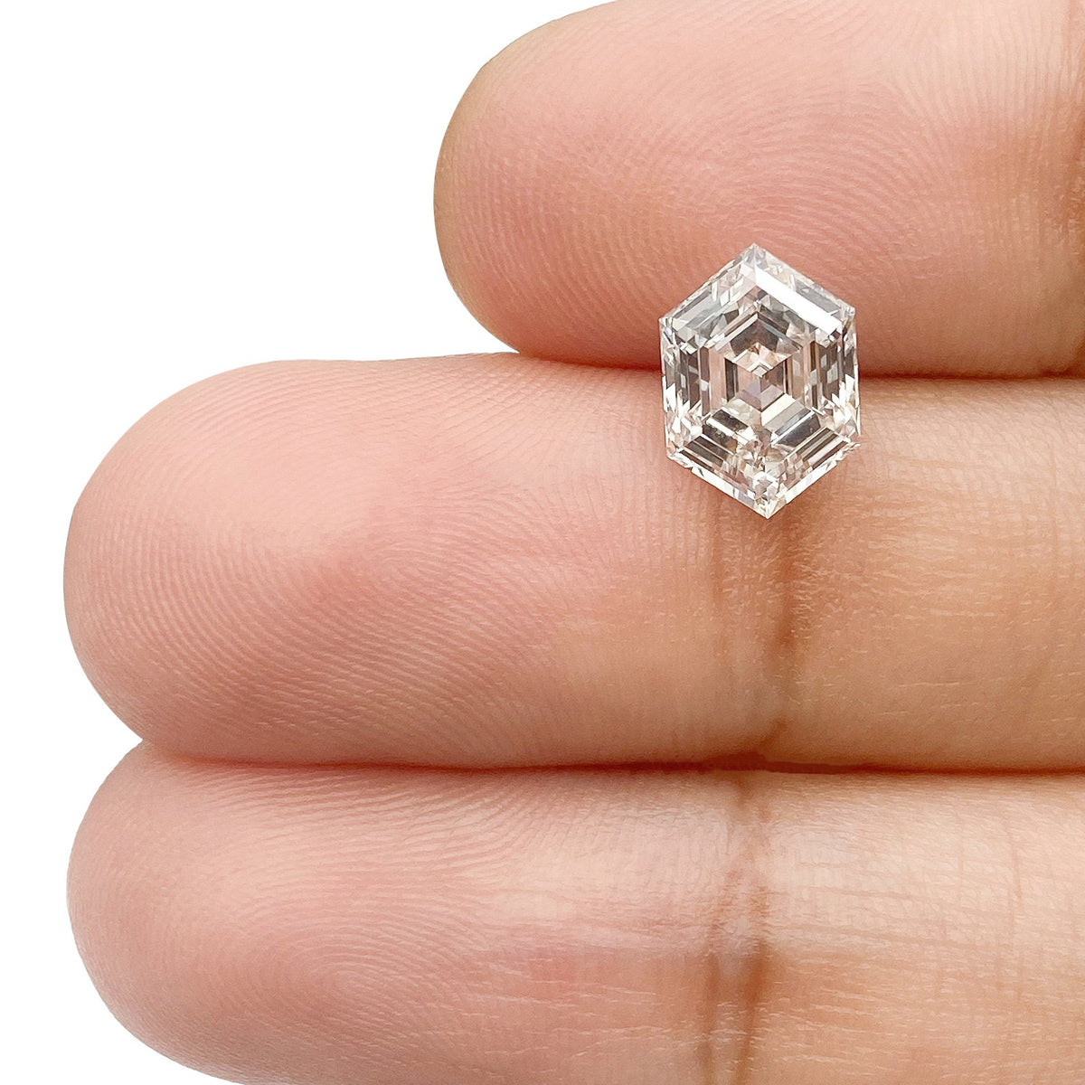 2.02ct | F/VS1 Hexagon Shape Step Cut Lab Diamond (IGI)