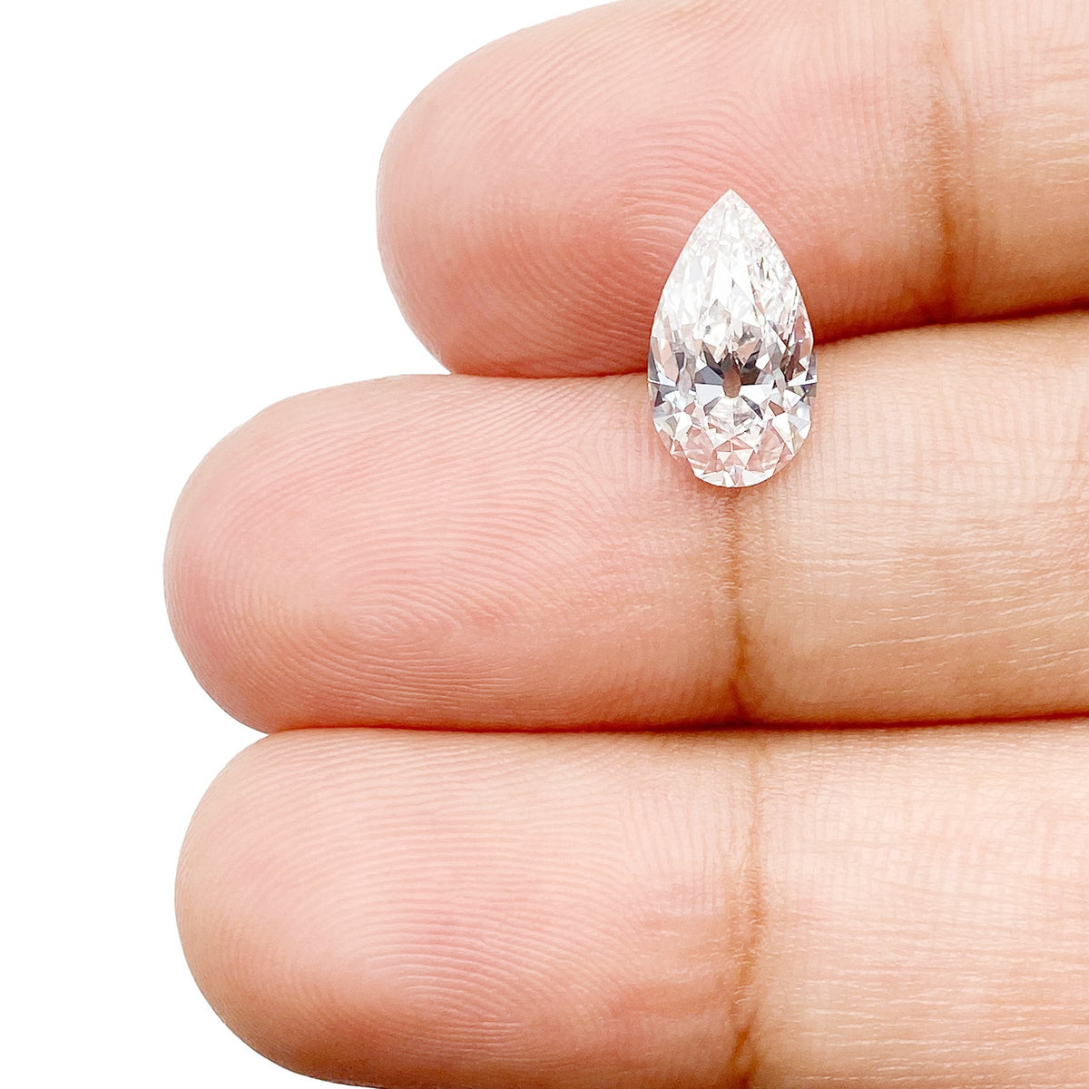 1.52ct | D/VVS2 Pear Shape Old Mine Cut Lab Diamond (IGI)