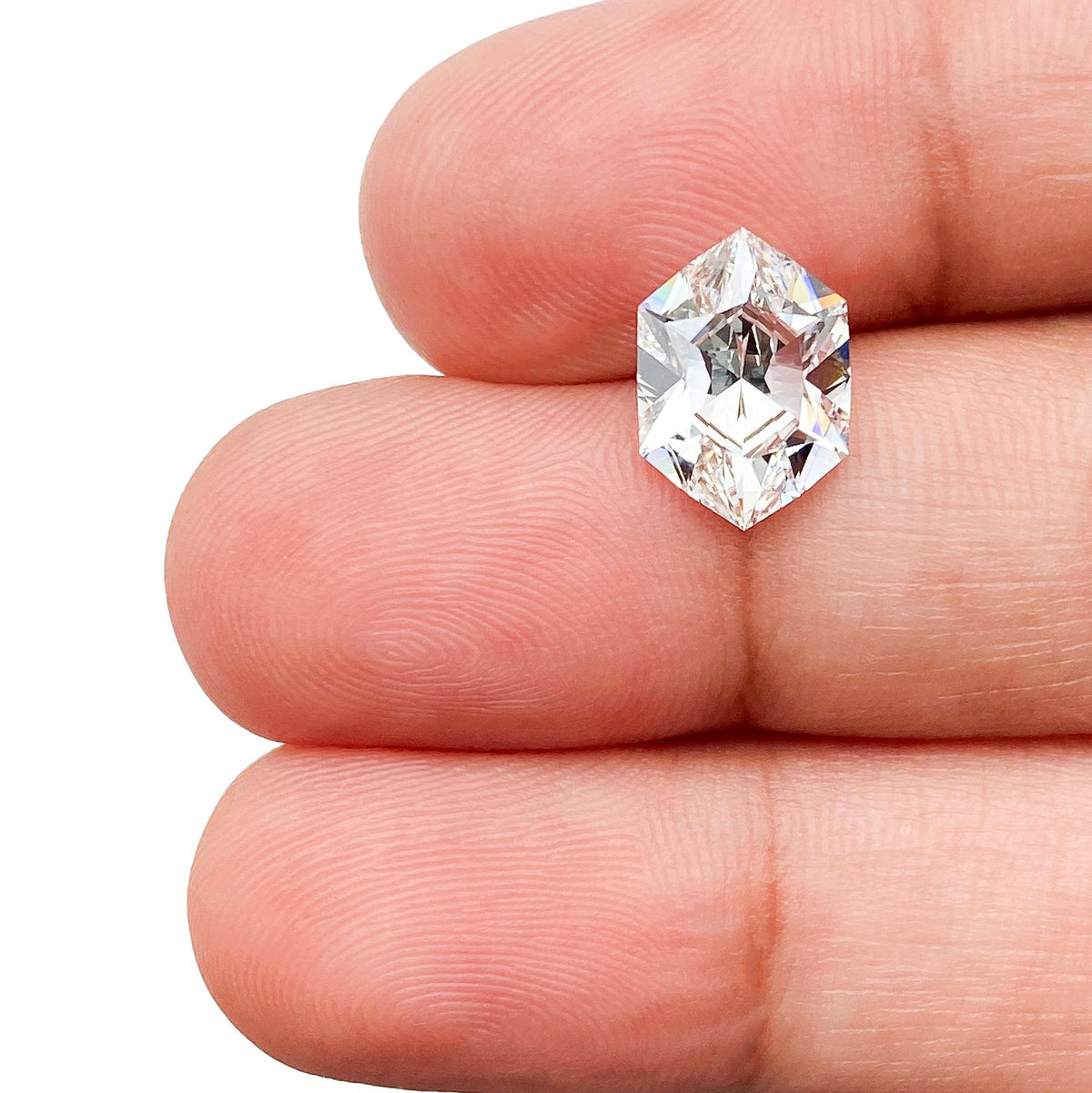 2.40ct | E/VVS2 Hexagon Shape Brilliant Cut Lab Diamond (IGI)