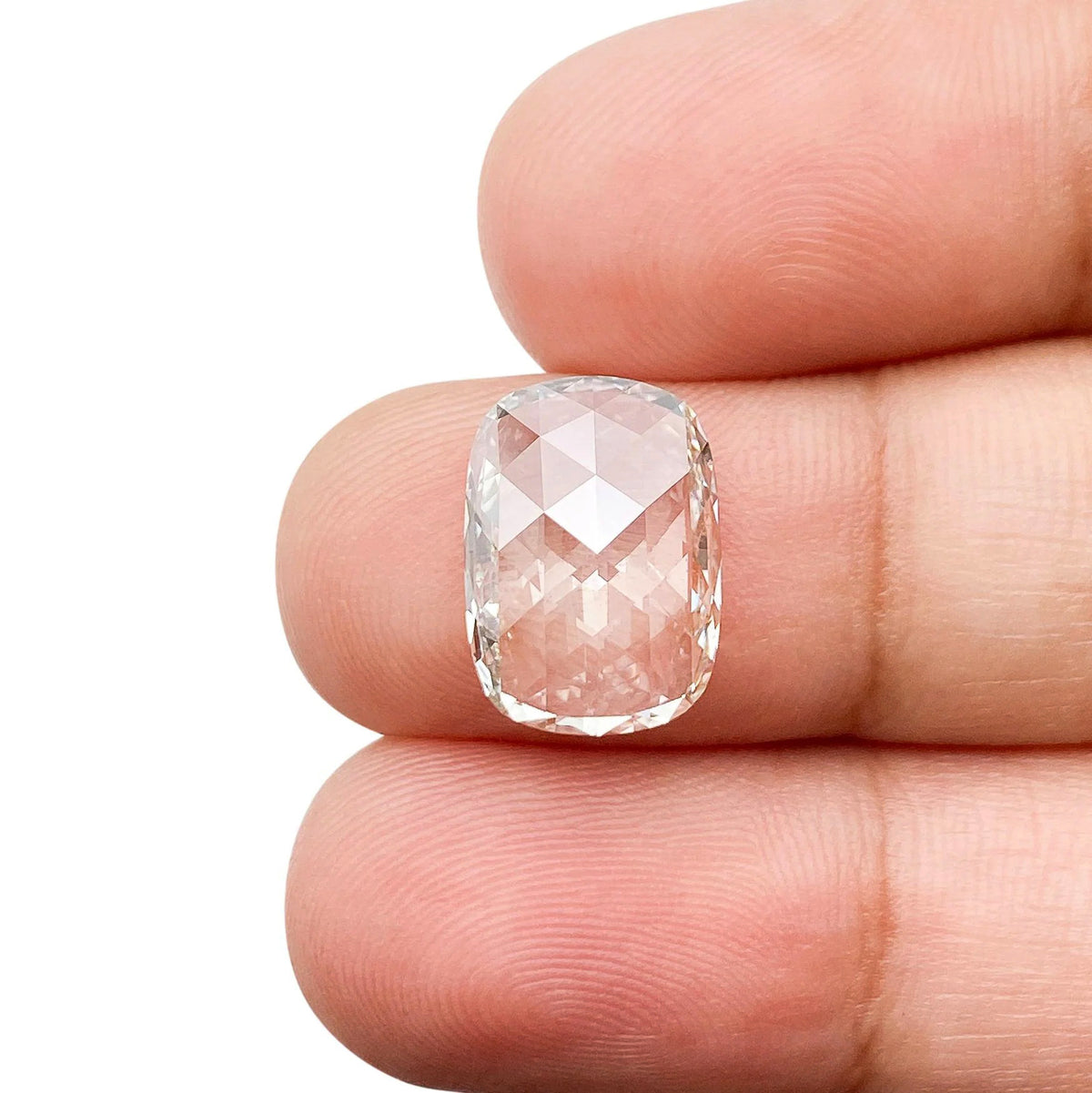 3.18ct | H/VS1 Cushion Shape Rose Cut Lab Diamond (IGI)-LITHOS Diamond