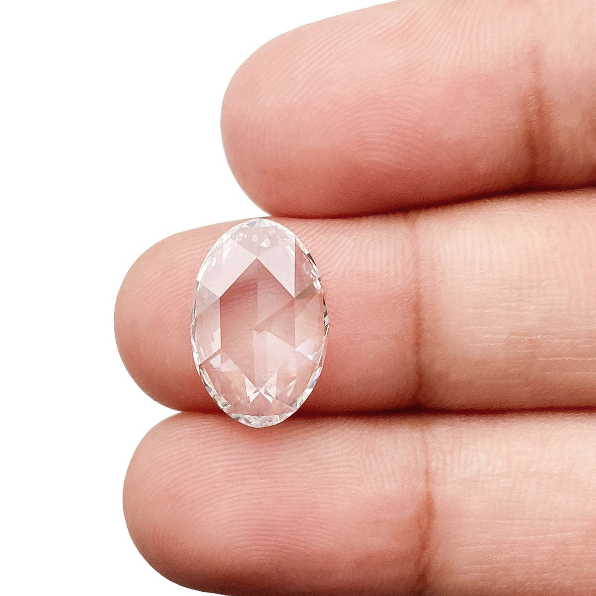 3.06ct | E/VS1 Oval Shape Rose Cut Lab Diamond (IGI)-LITHOS Diamond