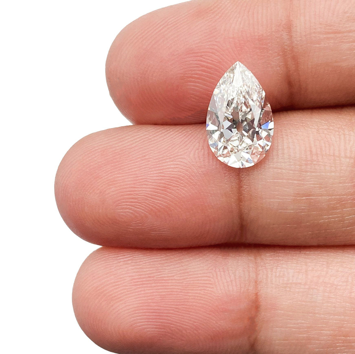 2.40ct | F/VVS2 Pear Shape Old Mine Cut Lab Diamond (IGI)