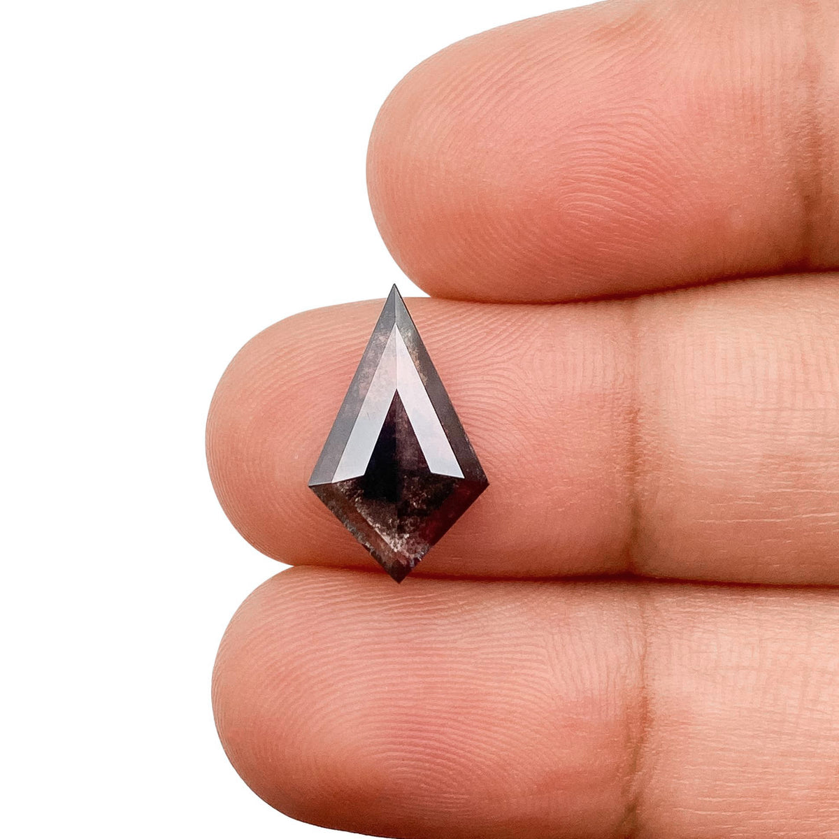 1.56ct | Salt & Pepper Kite Shape Step Cut Lab Diamond