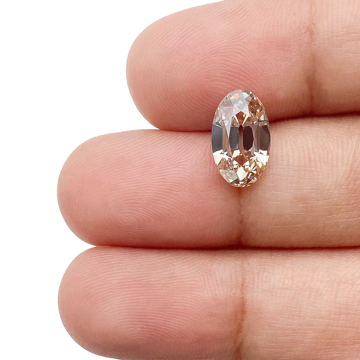 2.19ct | N/VS1 Champagne Oval Shape Old Mine Cut Lab Diamond (IGI)-LITHOS Diamond