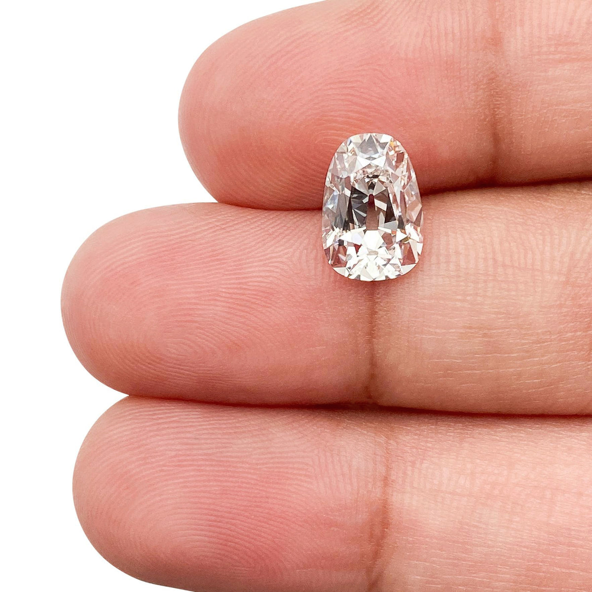 2.01ct | F/VS1 Pear Shape Old Mine Cut Lab Diamond (IGI)-LITHOS Diamond