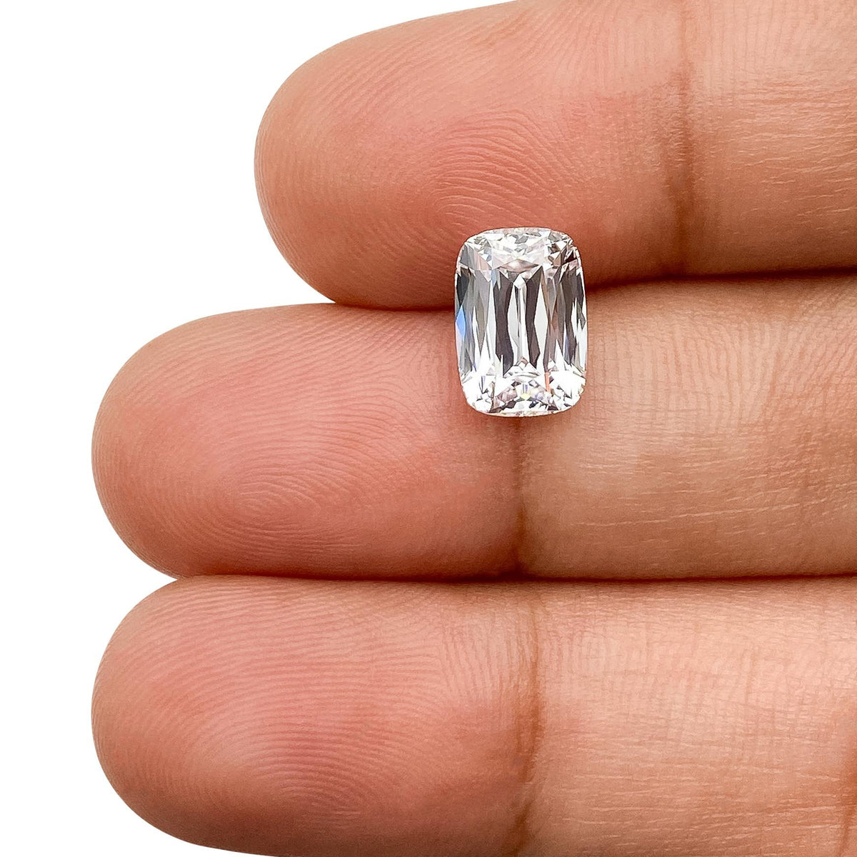 2.11ct | D/VVS2 Cushion Shape Lattice Cut Lab Diamond (IGI)