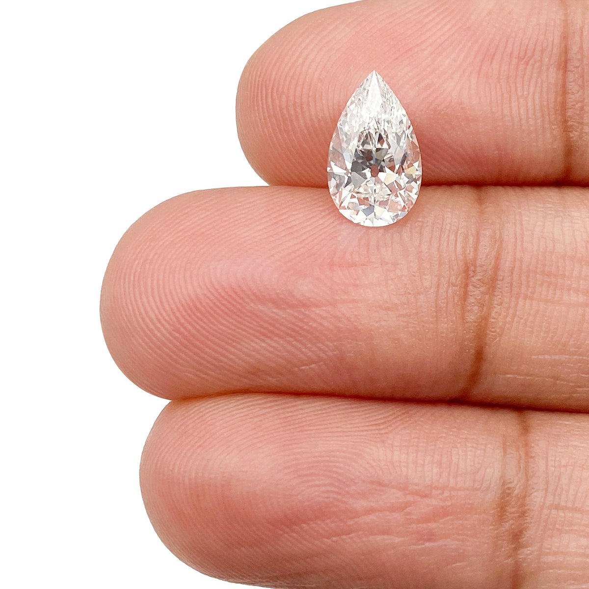 1.10ct | F/VS1 Pear Shape Old Mine Cut Lab Diamond (IGI)