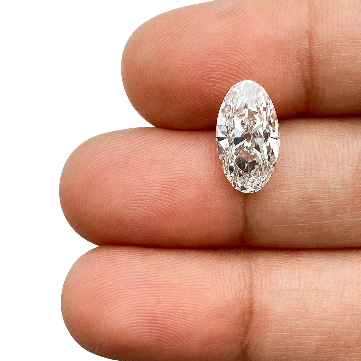 2.70ct | F/VS1 Oval Shape Old Mine Cut Lab Diamond (IGI)