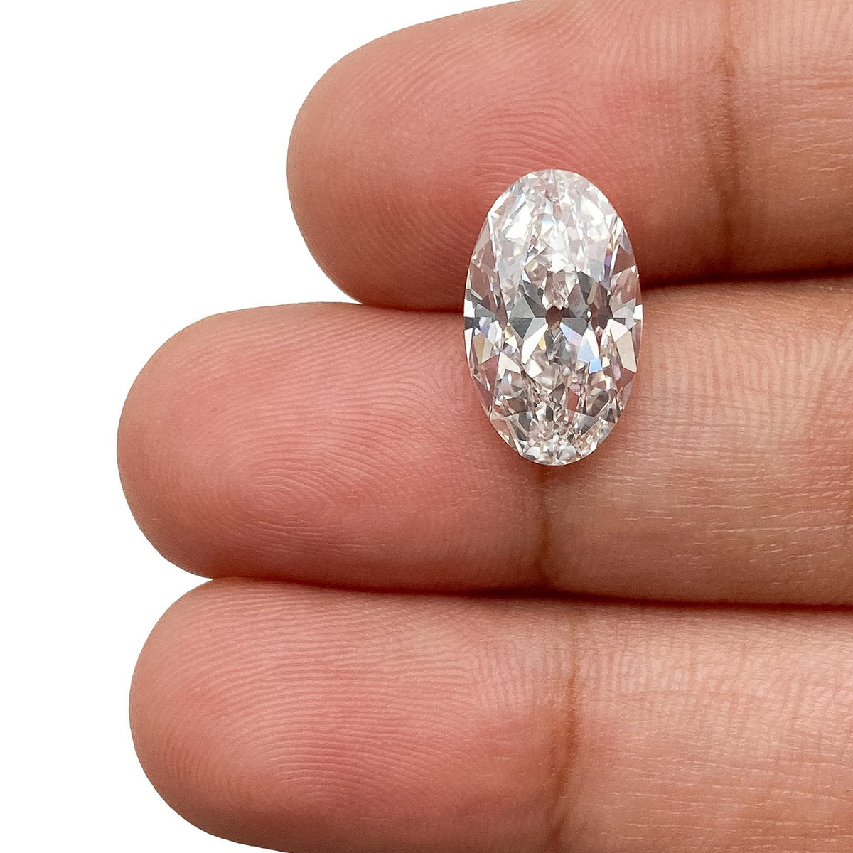 3.90ct | E/VS1 Oval Shape Old Mine Cut Lab Diamond (IGI)