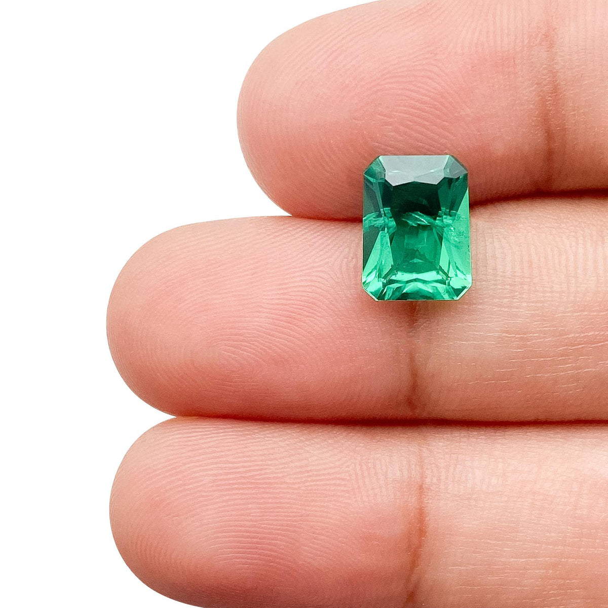 2.05ct | Brilliant Cut Radiant Shape Lab Emerald
