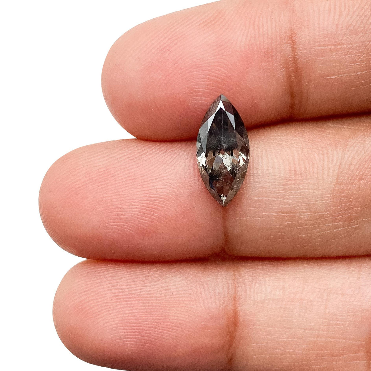 1.65ct | Salt & Pepper Marquise Shape Brilliant Cut Lab Diamond