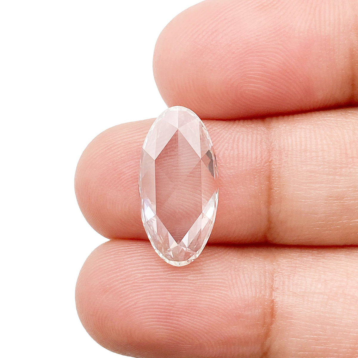 2.81ct | F/VVS2 Oval Shape Rose Cut Lab Diamond (IGI)