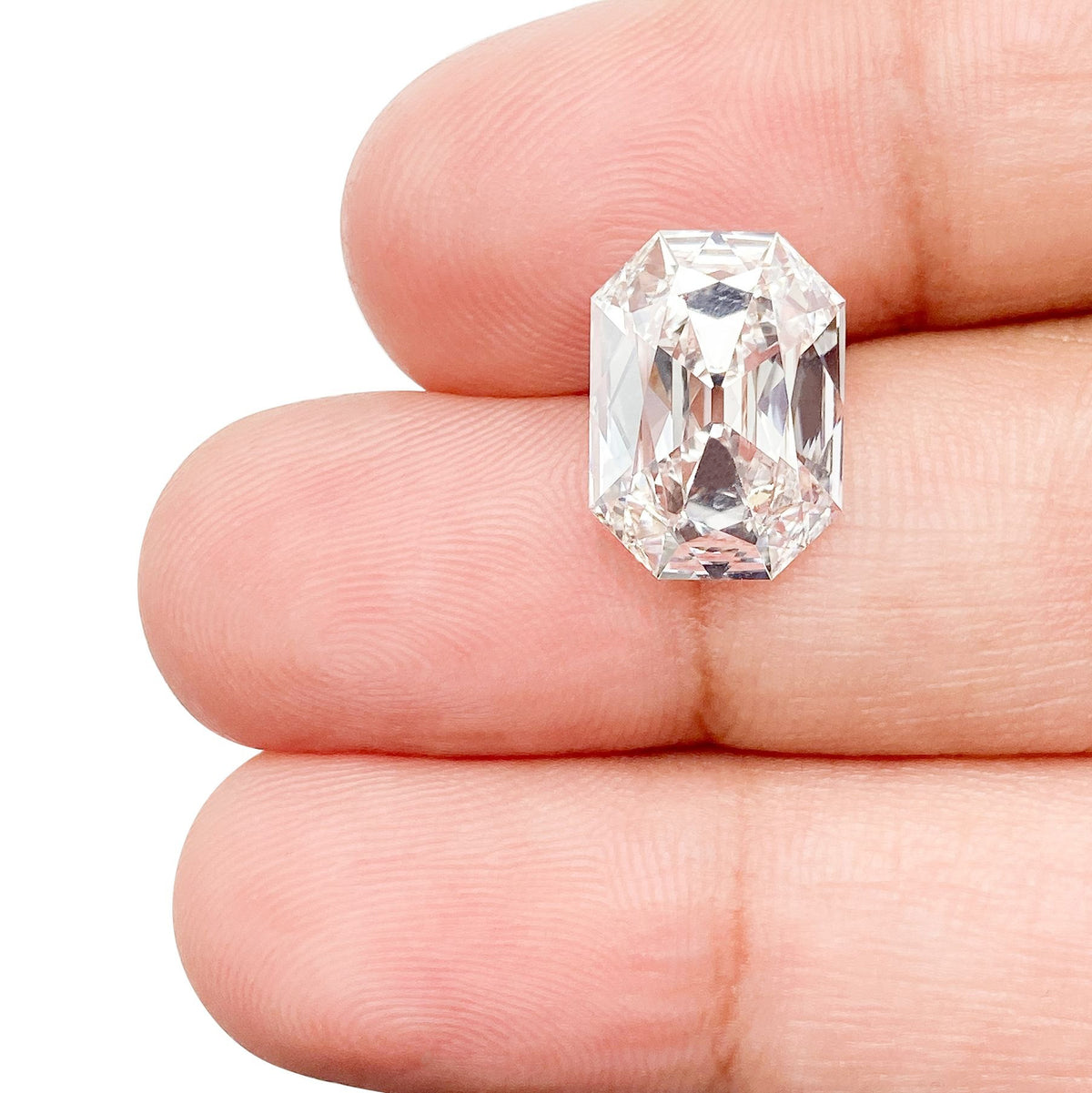 3.53ct | E/VS1 Octagon Shape Antique Old Mine Cut Lab Diamond (IGI)