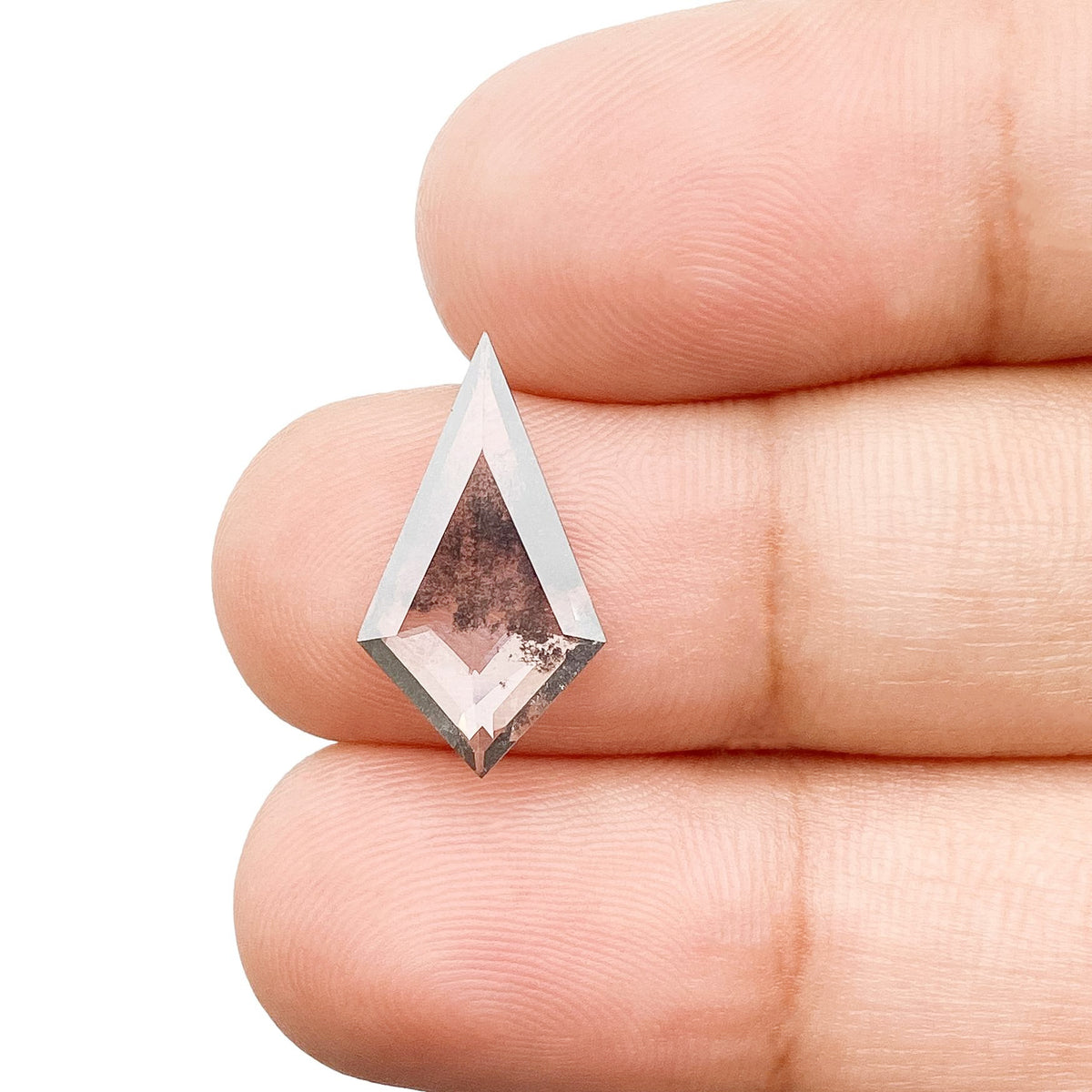1.51ct | Salt & Pepper Kite Shape Step Cut Lab Diamond