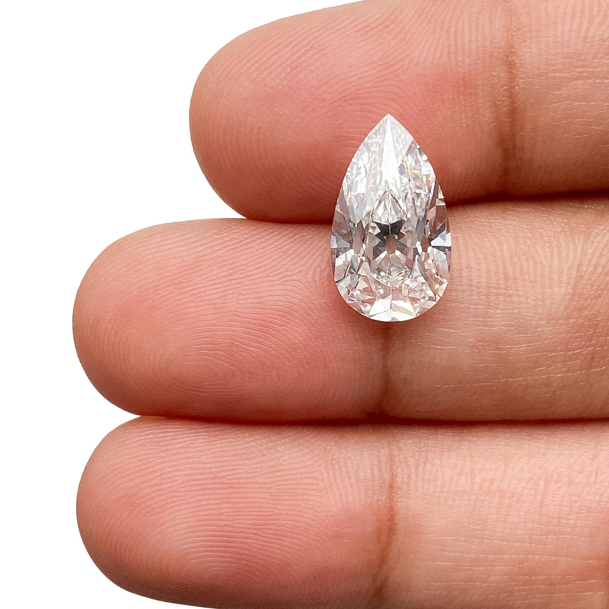3.34ct | E/VS1 Pear Shape Old Mine Cut Lab Diamond (IGI)