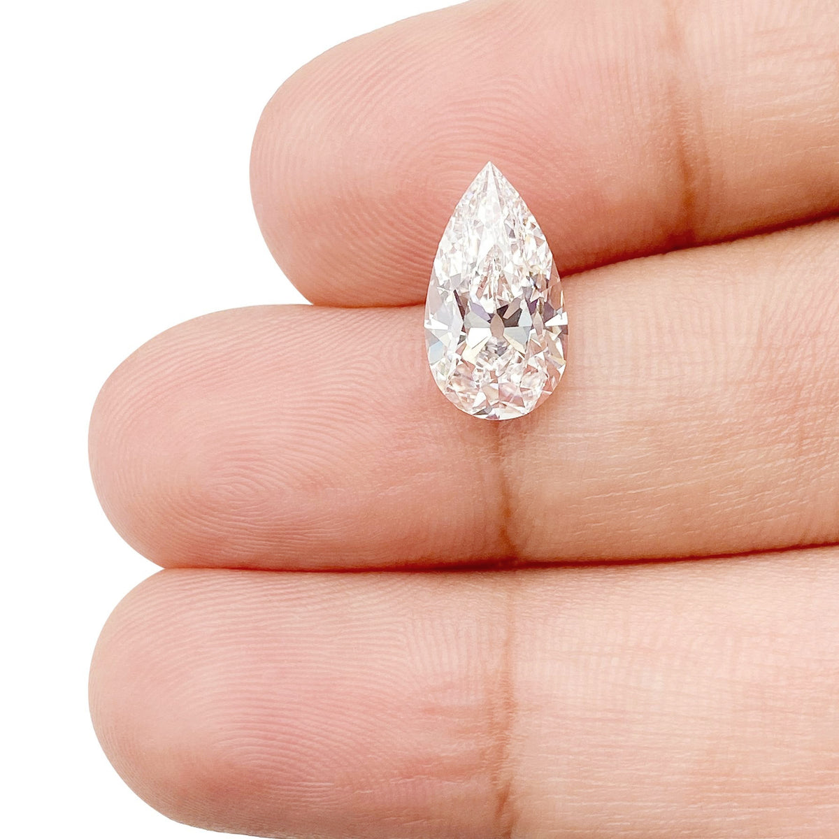 2.15ct | E/VS1 Pear Shape Old Mine Cut Lab Diamond (IGI)