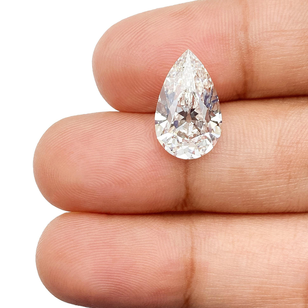 4.58ct | F/VS1 Pear Shape Old Mine Cut Lab Diamond (IGI)