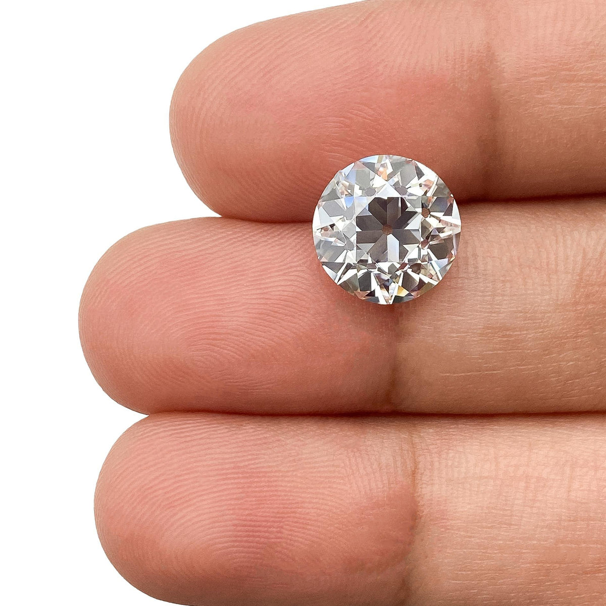 3.54ct | E/VS1 Round Shape Old European Cut Lab Diamond (IGI)