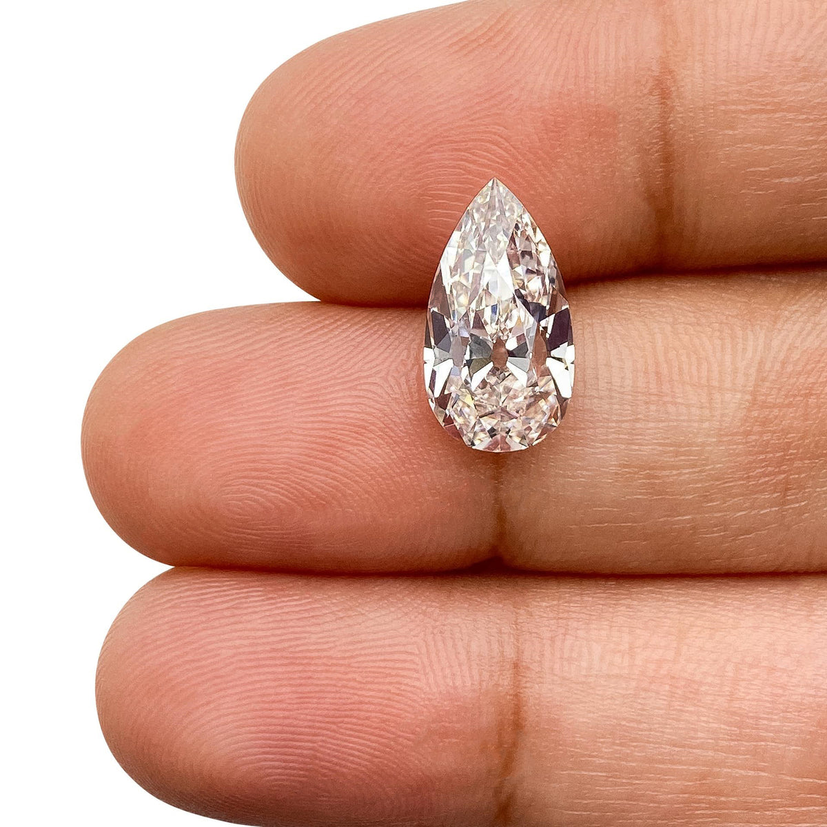 2.79ct | H/VS1 Pear Shape Old Mine Cut Lab Diamond (IGI)-LITHOS Diamond